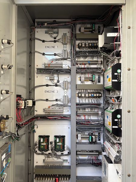 Protective relay panel wiring detail